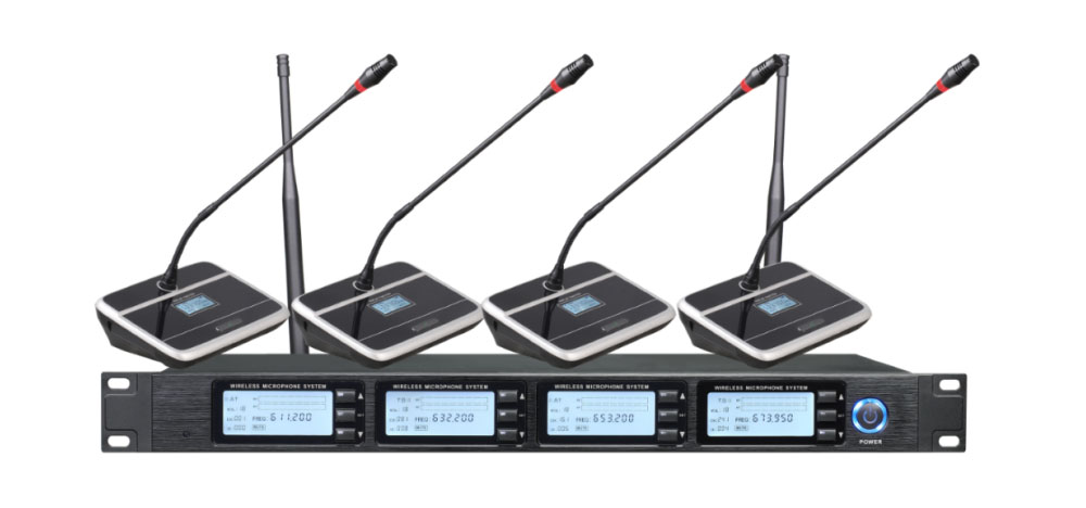 一拖四高端无线会议麦克风